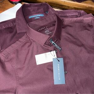 Perry Ellis Men's Burgundy Shirt (set) Szene small and medium